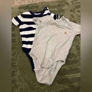Baby Gap “Brannan’s Favorites” Bear Pocket Onesies – 6–12 Months (Set of 2)